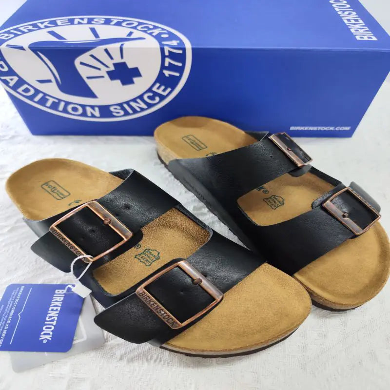 Thick-Soled Unisex Suede Buckle Sandals