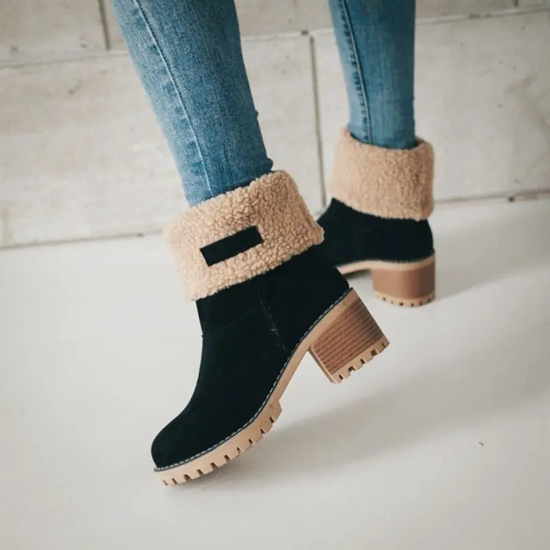 Women's Thermal Fleece Lined Ankle Snow Boots