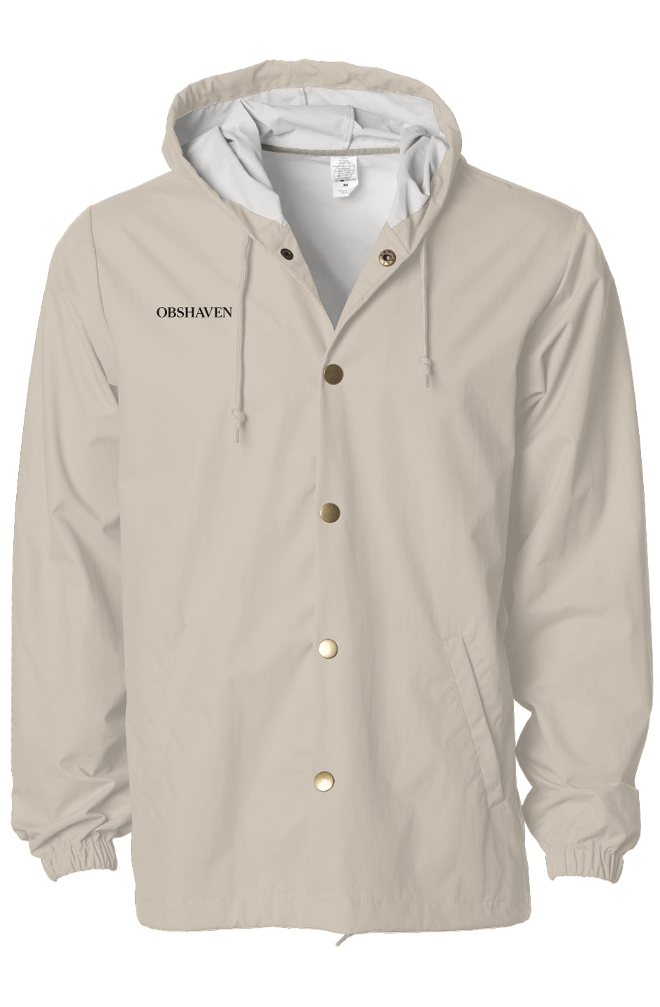 Water-Resistant Hooded Windbreaker
