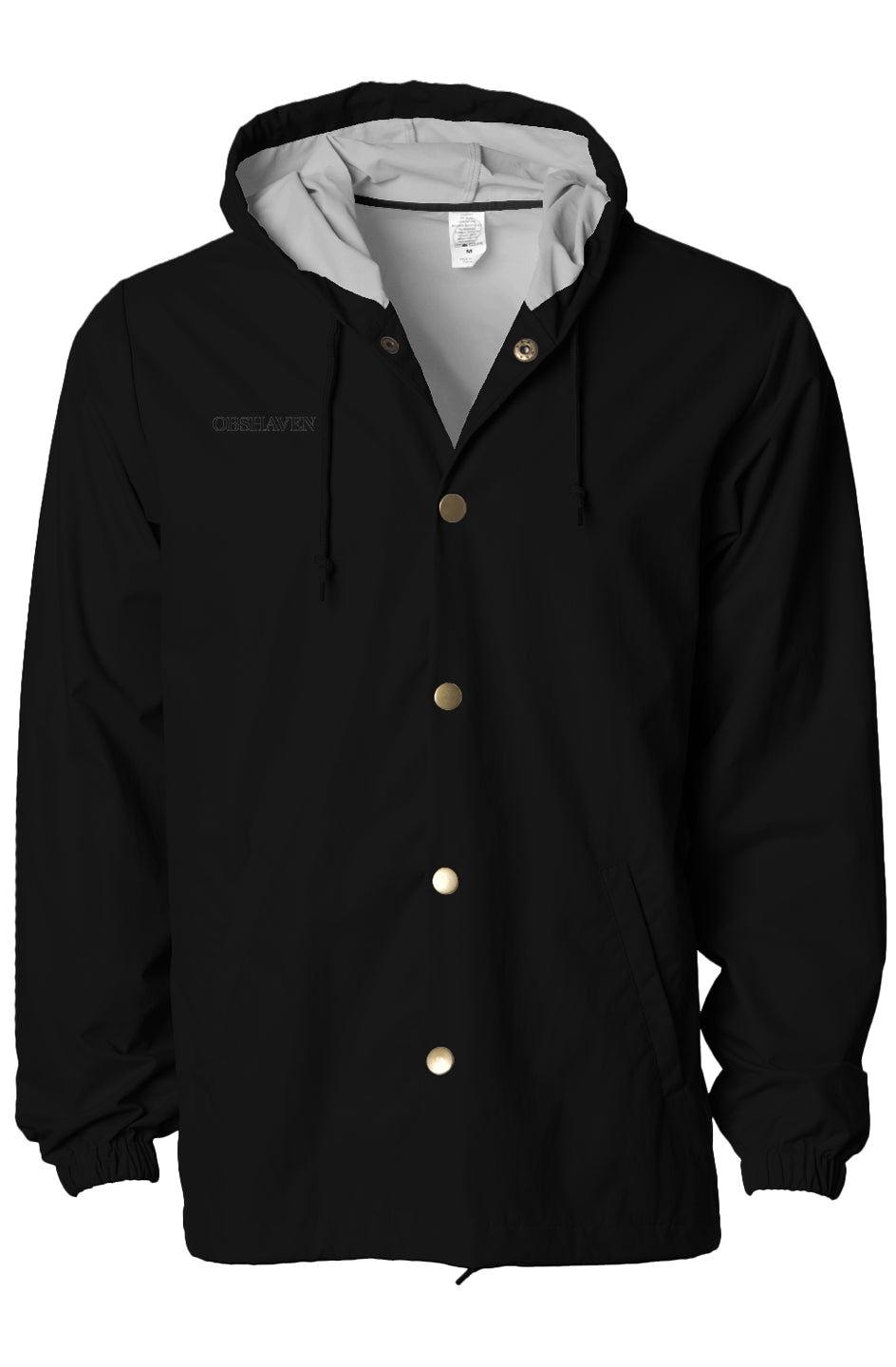 Water-Resistant Hooded Windbreaker