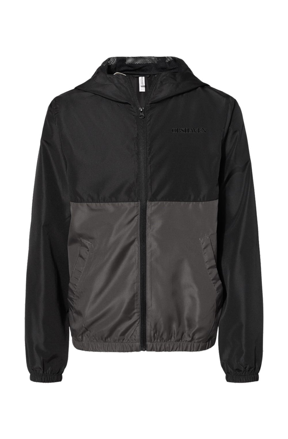 Youth Black Graphite Windbreaker Jacket