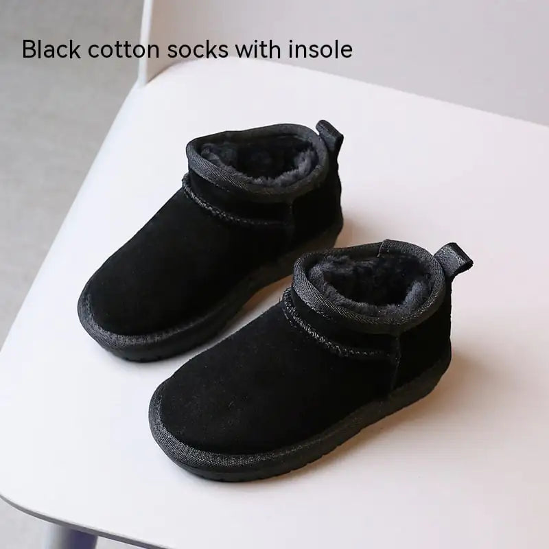 Insulated Cotton-Padded Snow Boots for Kids