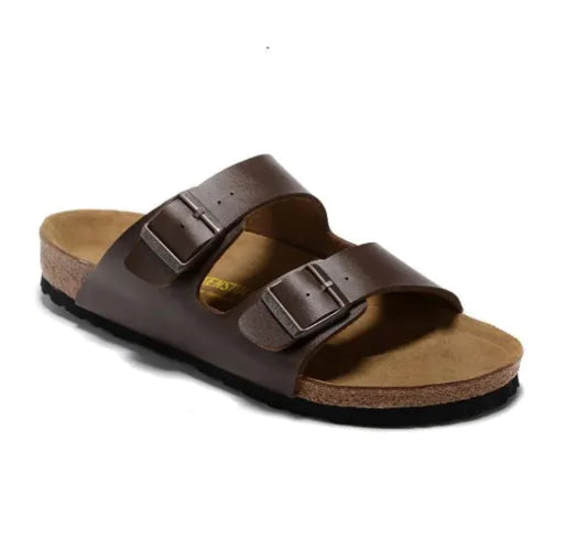 Vintage Cork Leather Sandals (Unisex)