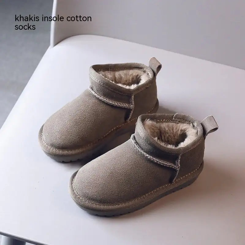 Insulated Cotton-Padded Snow Boots for Kids