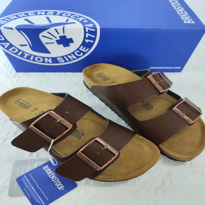 Thick-Soled Unisex Suede Buckle Sandals