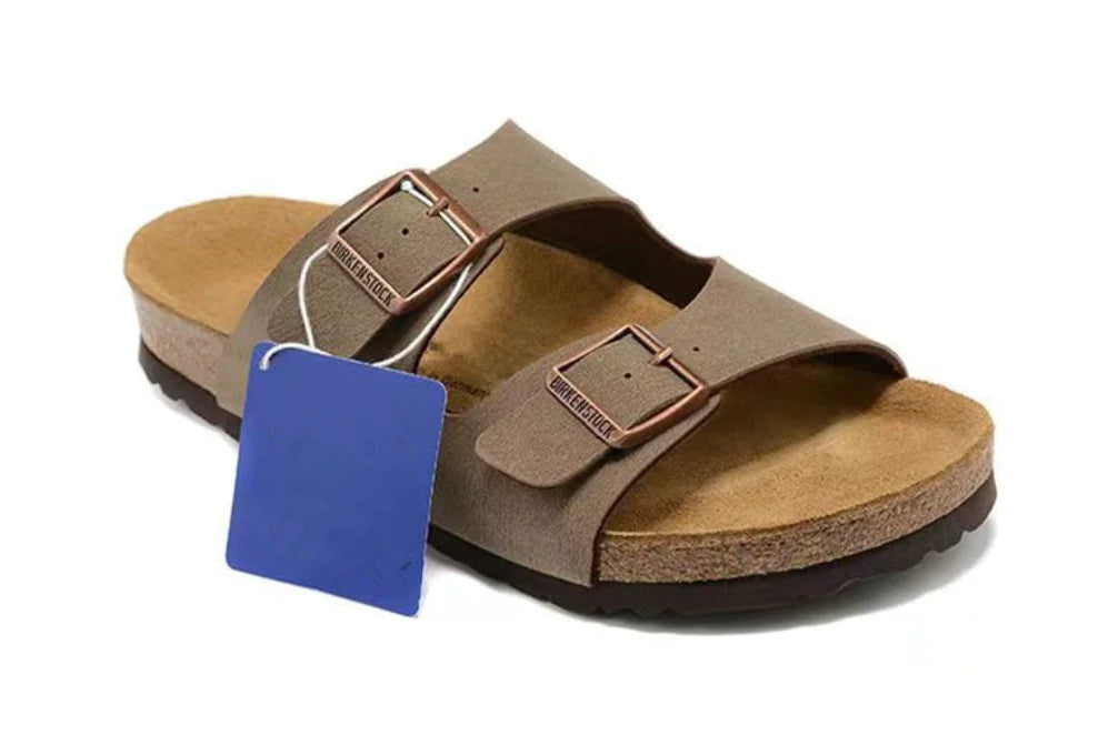 Thick-Soled Unisex Suede Buckle Sandals