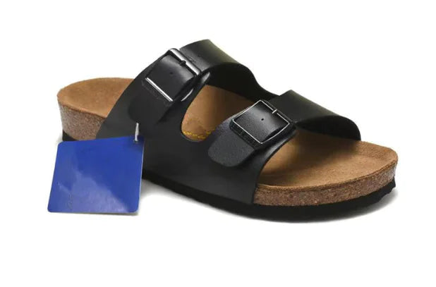 Thick-Soled Unisex Suede Buckle Sandals