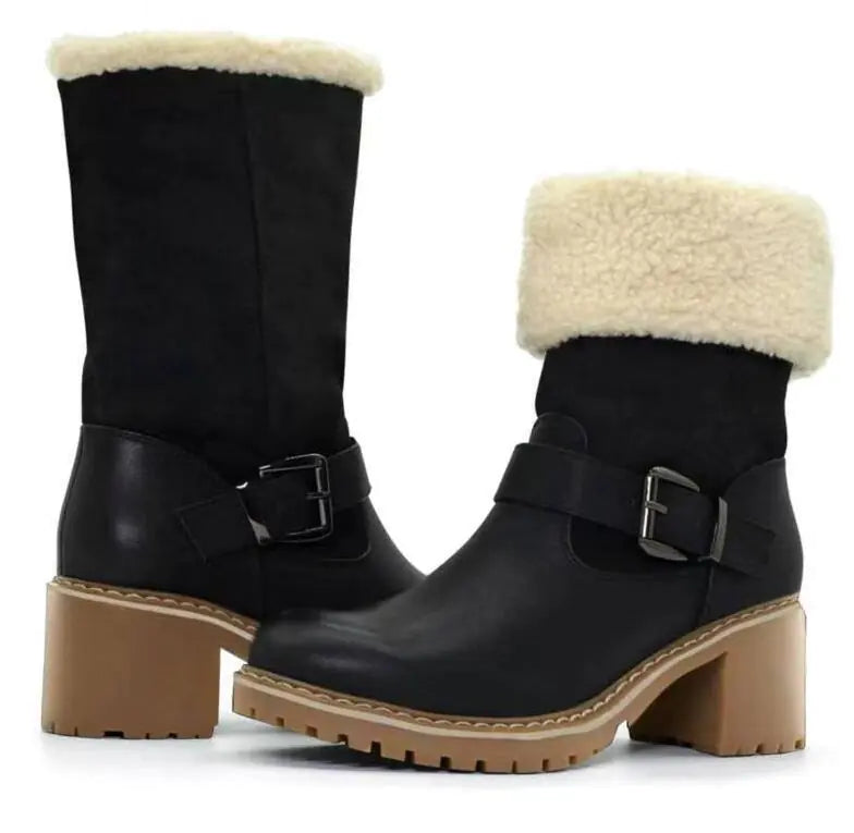 Women's Round Toe Short Boots