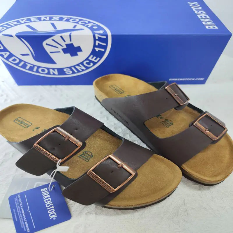 Thick-Soled Unisex Suede Buckle Sandals