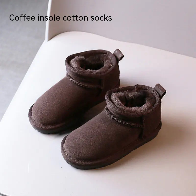 Insulated Cotton-Padded Snow Boots for Kids