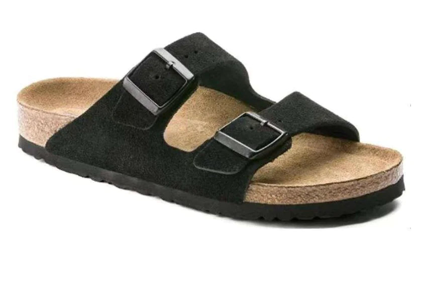 Thick-Soled Unisex Suede Buckle Sandals