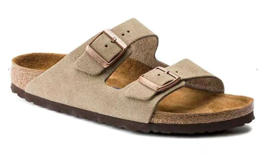 Thick-Soled Unisex Suede Buckle Sandals