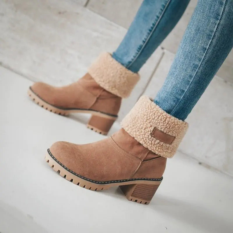 Women's Thermal Fleece Lined Ankle Snow Boots