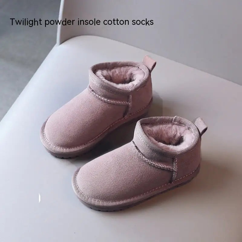 Insulated Cotton-Padded Snow Boots for Kids