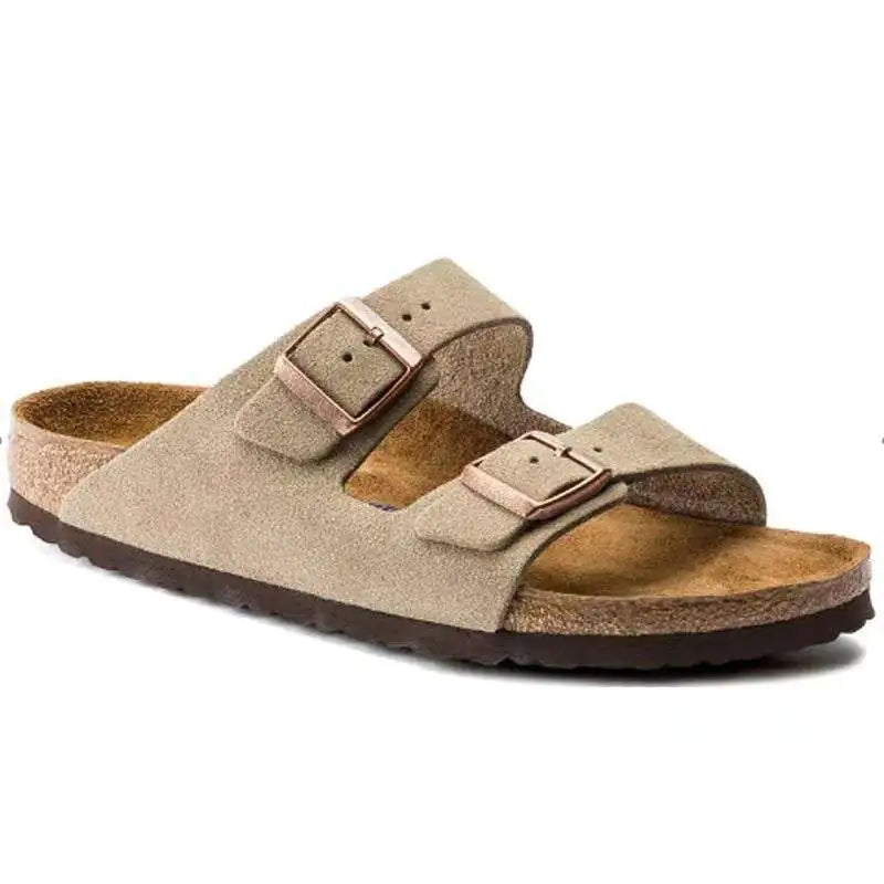 Thick-Soled Unisex Suede Buckle Sandals