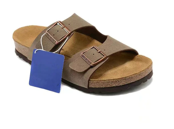 Thick-Soled Unisex Suede Buckle Sandals